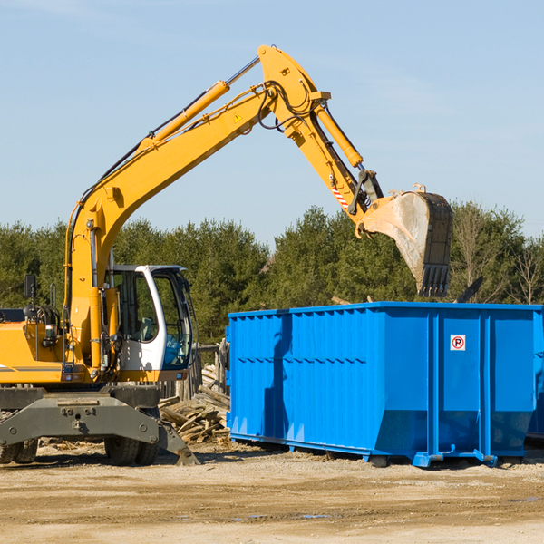 how many times can i have a residential dumpster rental emptied in Copper Hill VA